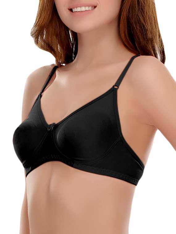 set of 2 bow patch solid bras - 14964761 -  Standard Image - 2
