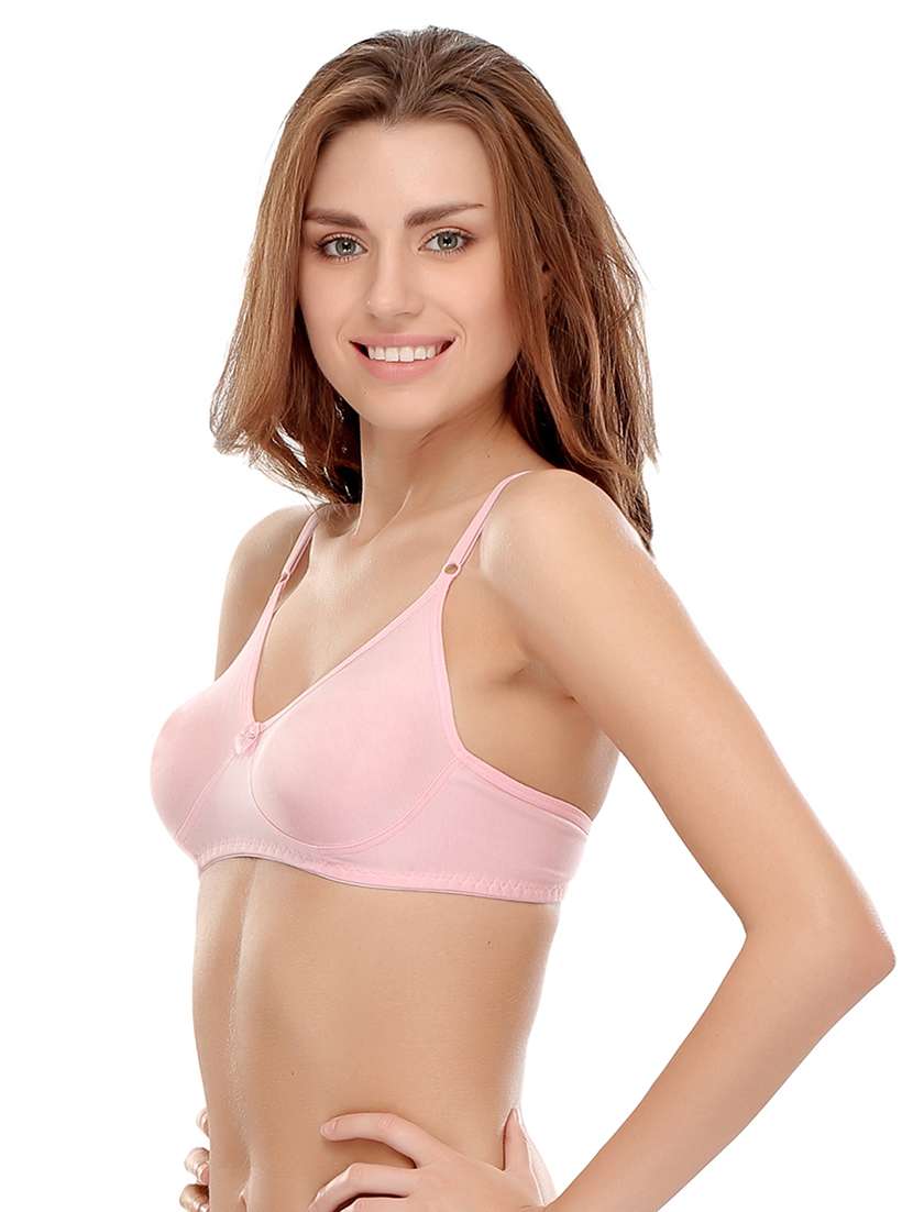 set of 3 multi colored cotton bra - 14964790 - Standard Image - 2