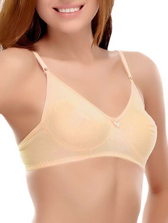 set of 3 multicolored solid cotton t-shirt bras - 14964802 -  Standard Image - 2