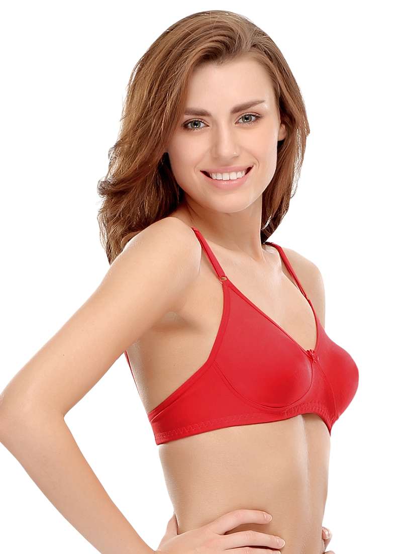 set of 3 multi colored cotton bra - 14964804 -  Standard Image - 2