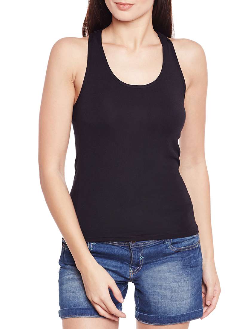 women's tank top scoop neck top