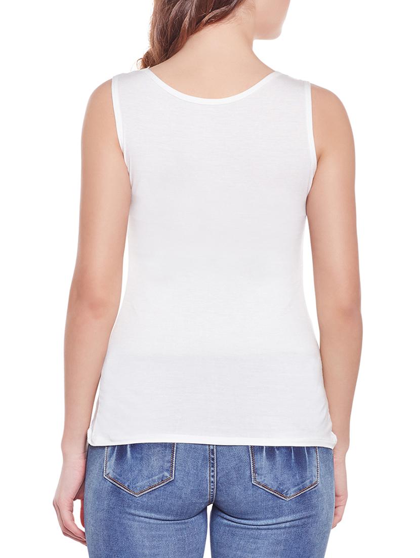 women's straight v neck top - 14966832 - Standard Image - 2