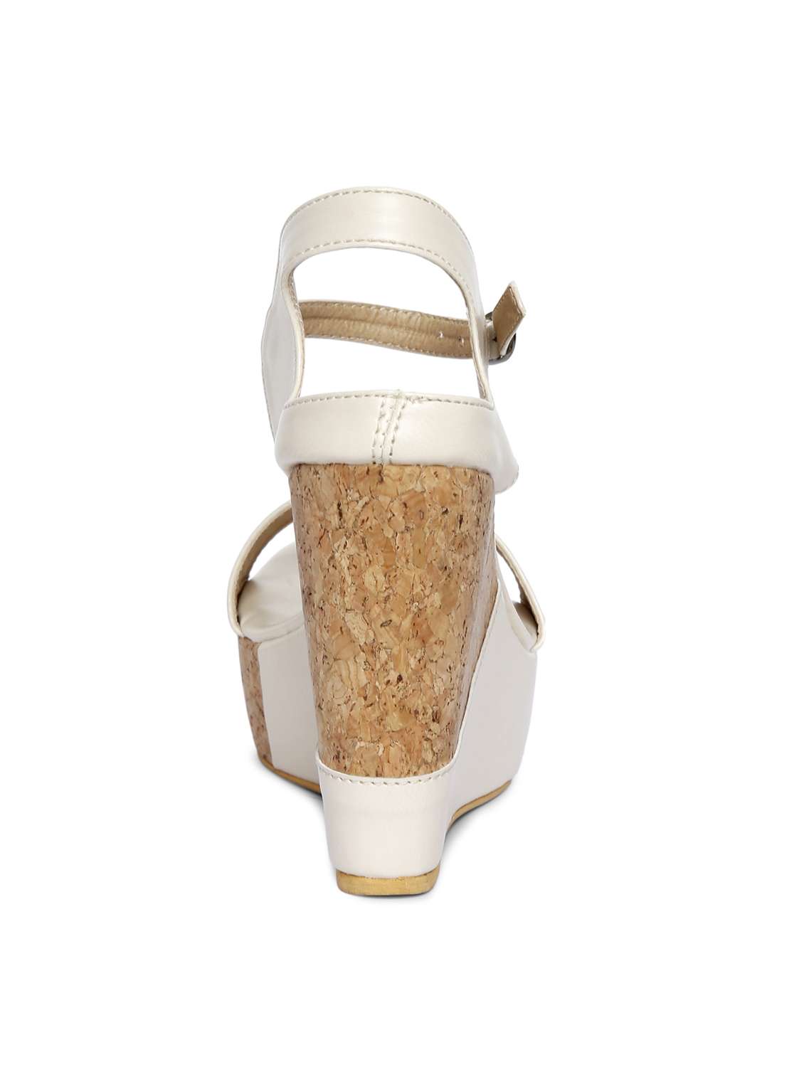 white ankle strap wedge - 14966879 -  Standard Image - 2