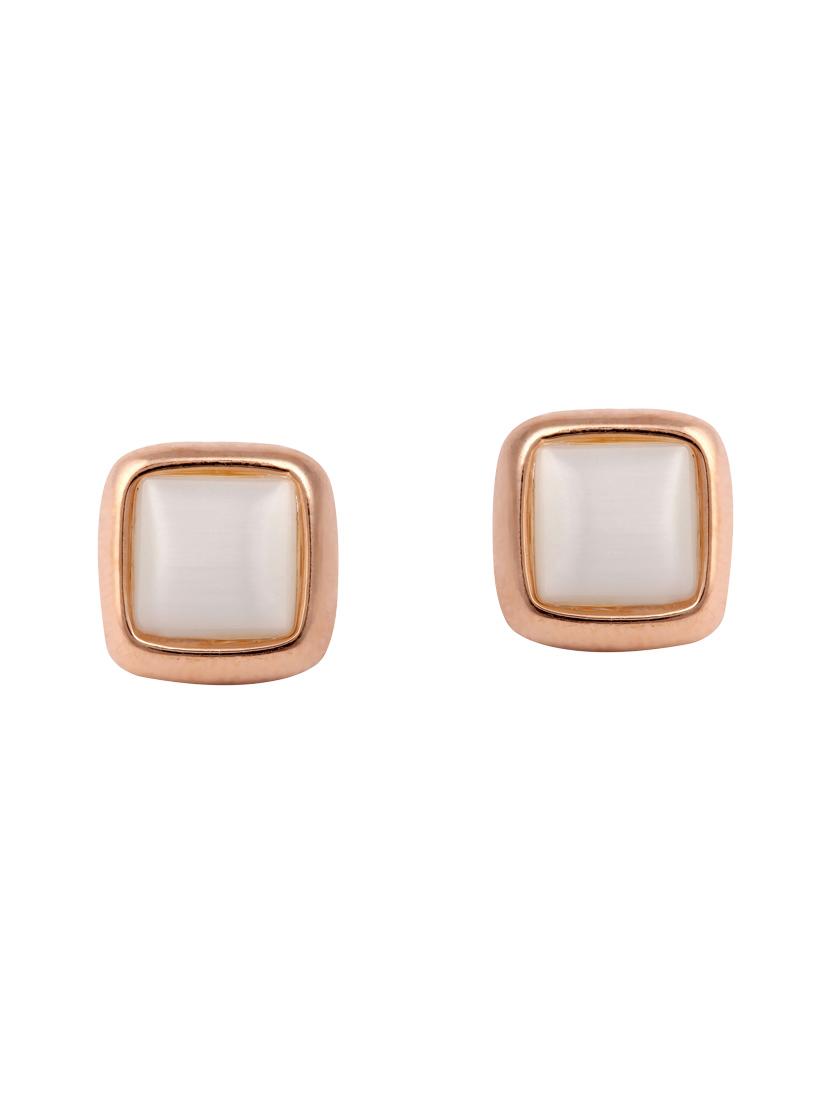 gold metal studs earrings - 14968420 - Zoom Image - 0