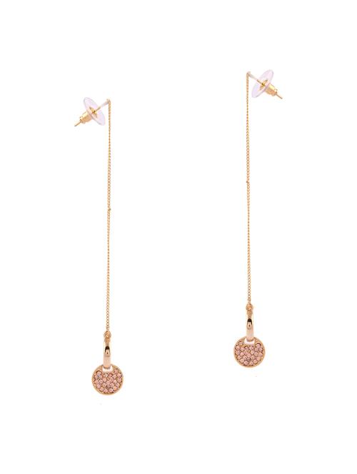 gold metal drop earrings - 14968424 -  Standard Image - 0