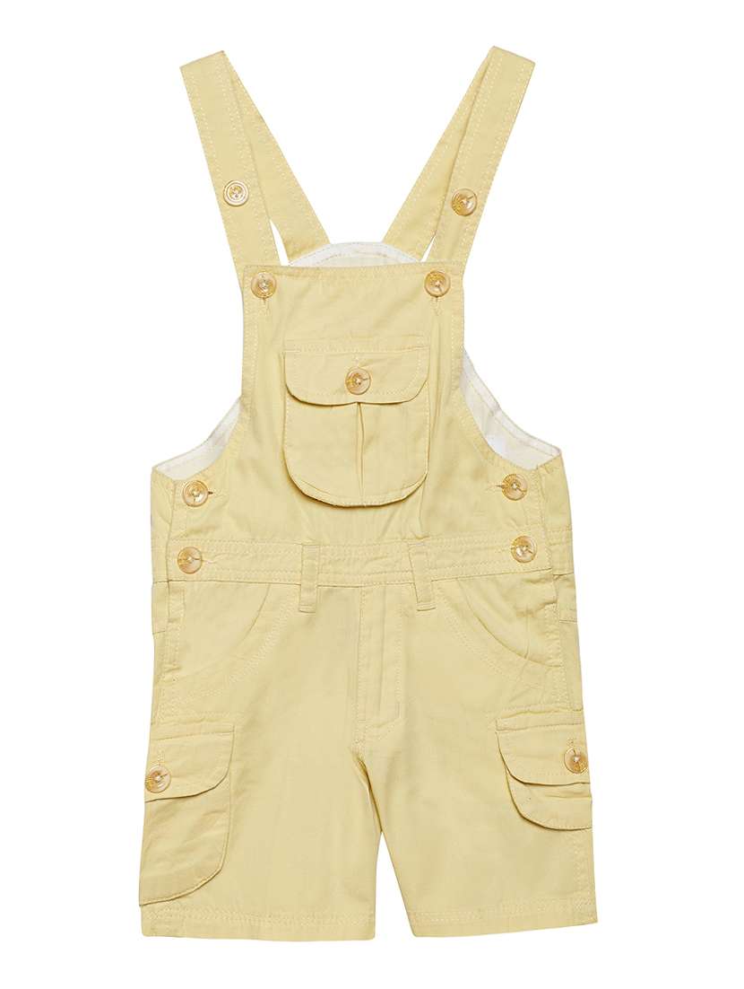 yellow cotton dungaree