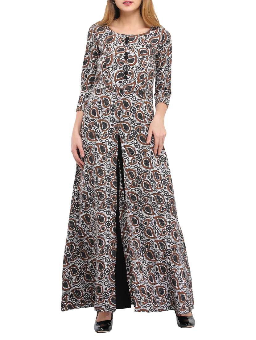 brown viscose kurta salwar  set