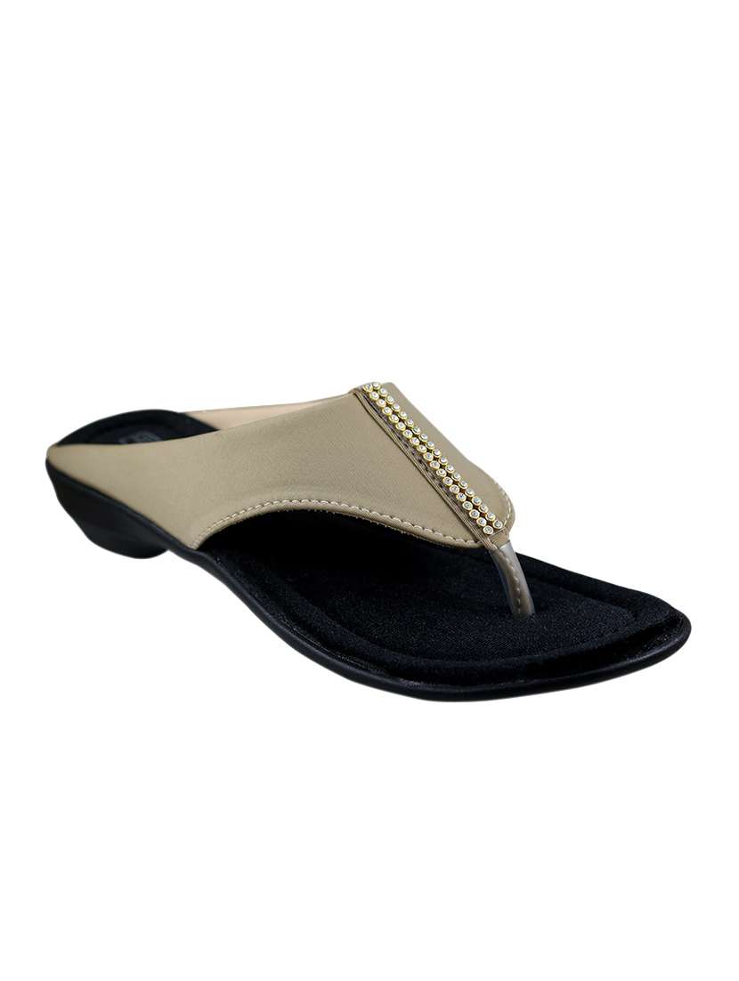 green toe separator sandals