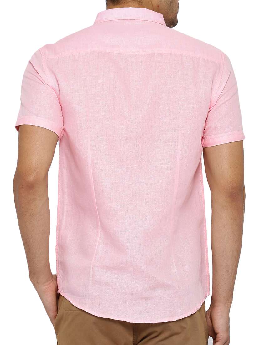pink linen casual shirt - 14987049 -  Standard Image - 2