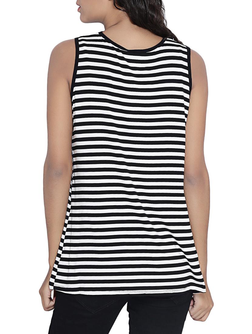 women's straight round neck top - 14987469 - Standard Image - 2