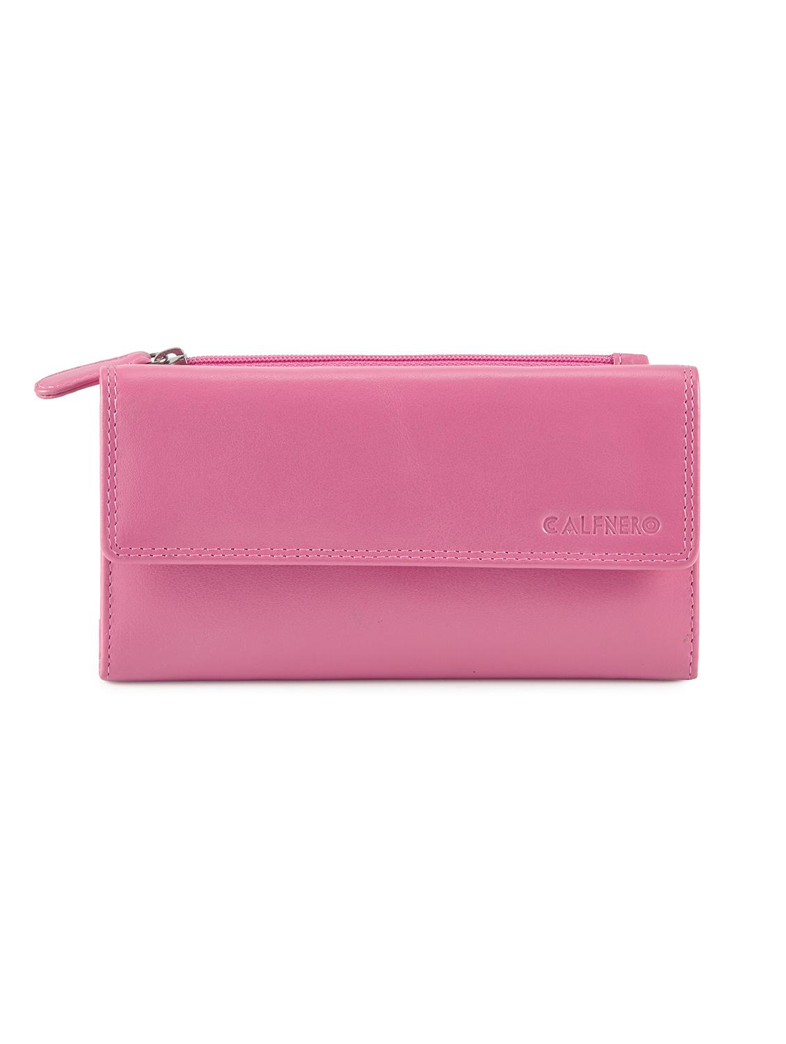 pink leather regular clutch - 14988068 - Zoom Image - 0