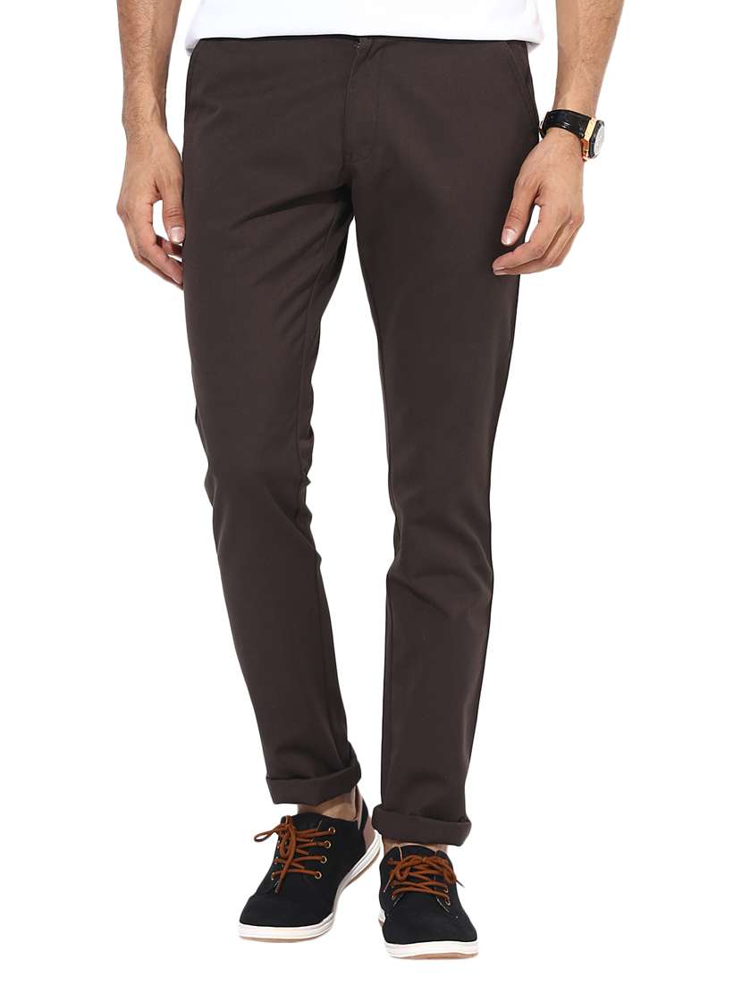 brown cotton chinos