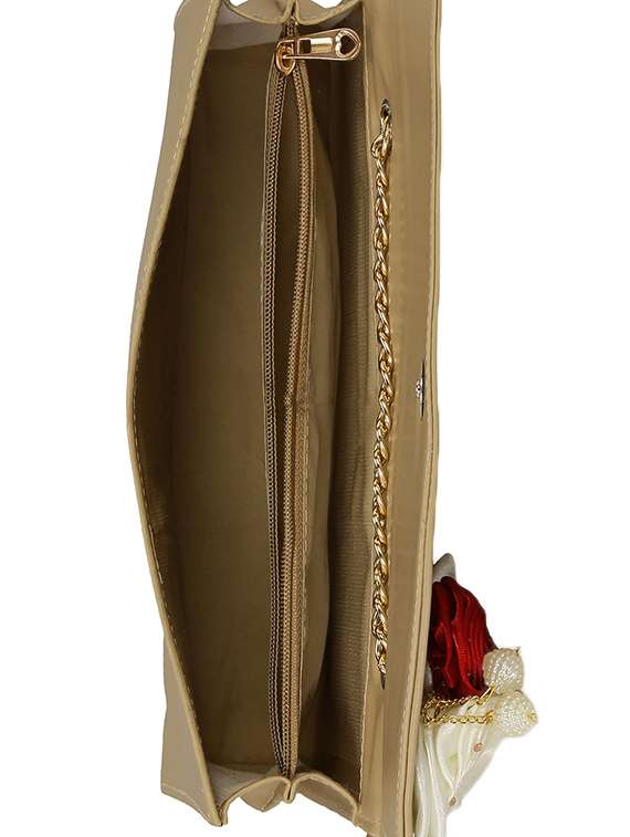 beige leatherette  sling bag - 14992713 -  Standard Image - 2