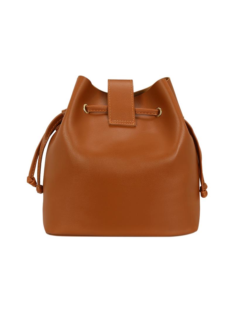 tan leatherette (pu) combo sling bag - 14992727 - Standard Image - 2