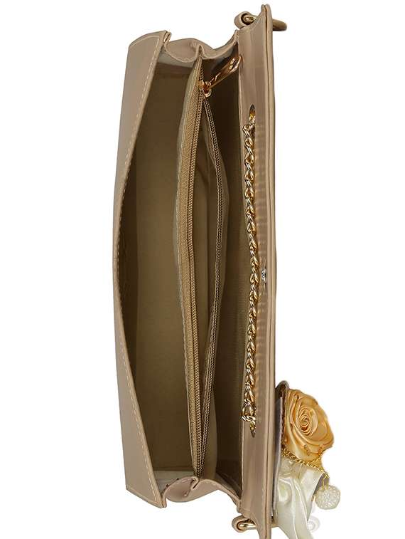 cream leatherette sling bag - 14992731 -  Standard Image - 2