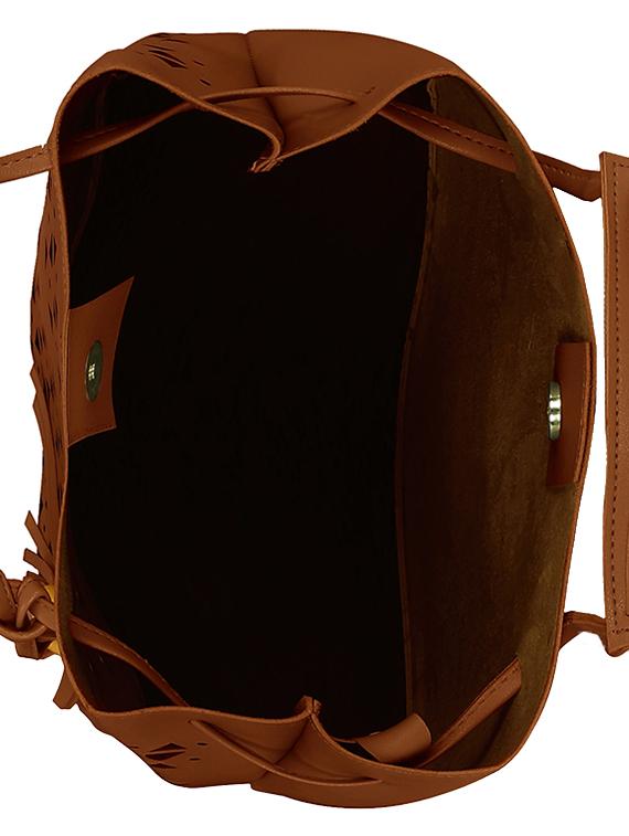 brown leatherette combo tote - 14993084 - Standard Image - 2