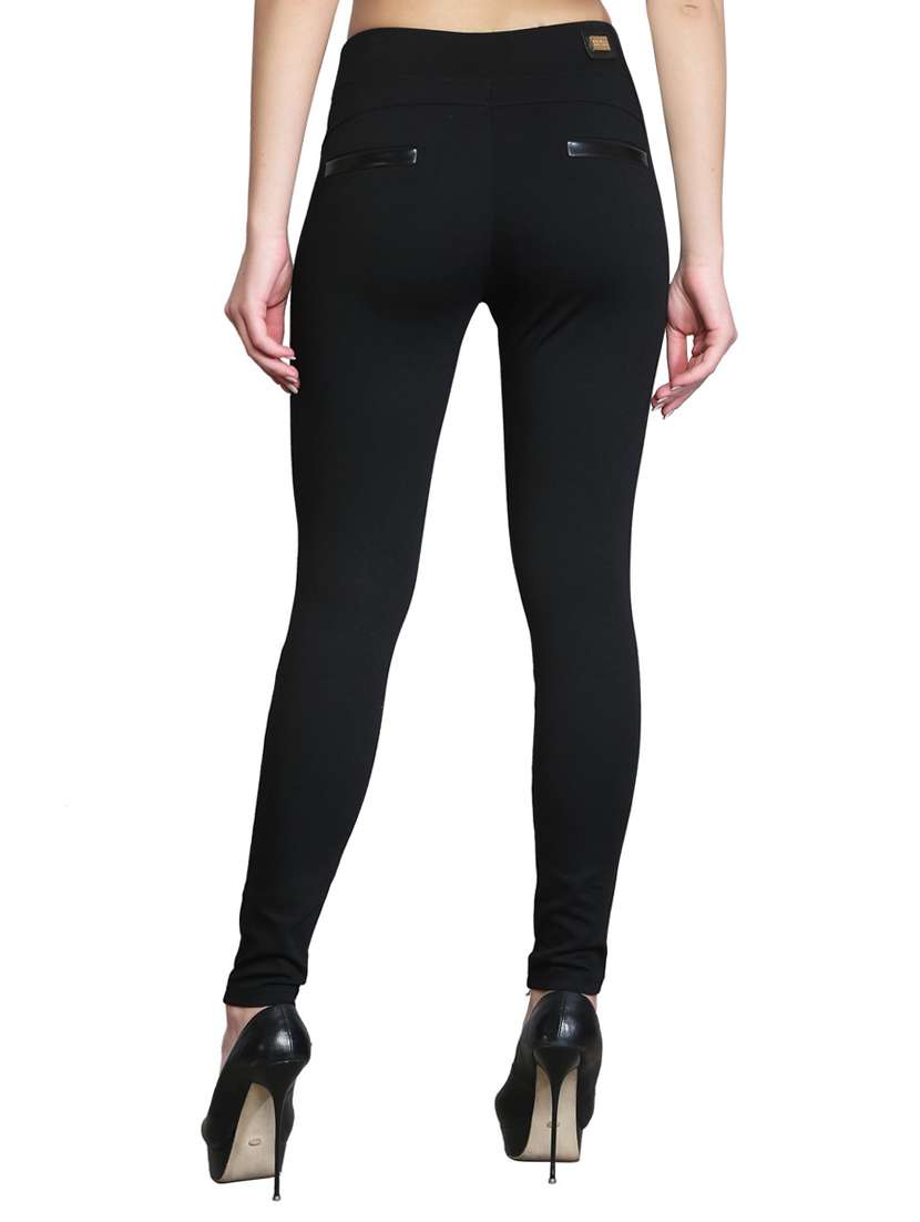 black cotton jeggings - 14993759 -  Standard Image - 2