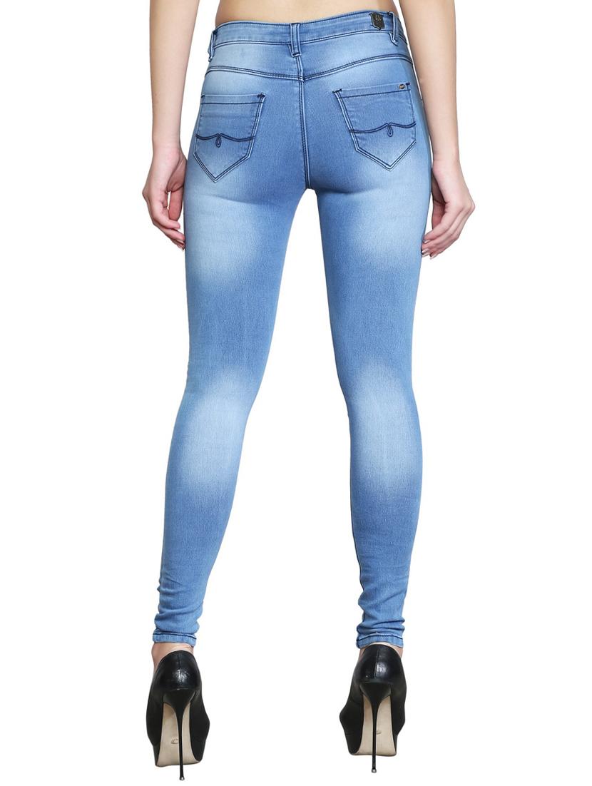solid blue denim jeans - 14993770 - Standard Image - 2