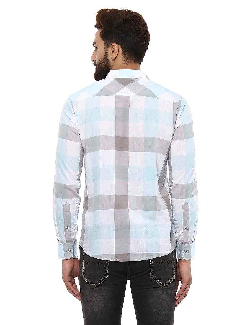 light blue cotton casual shirt - 14997167 - Standard Image - 2