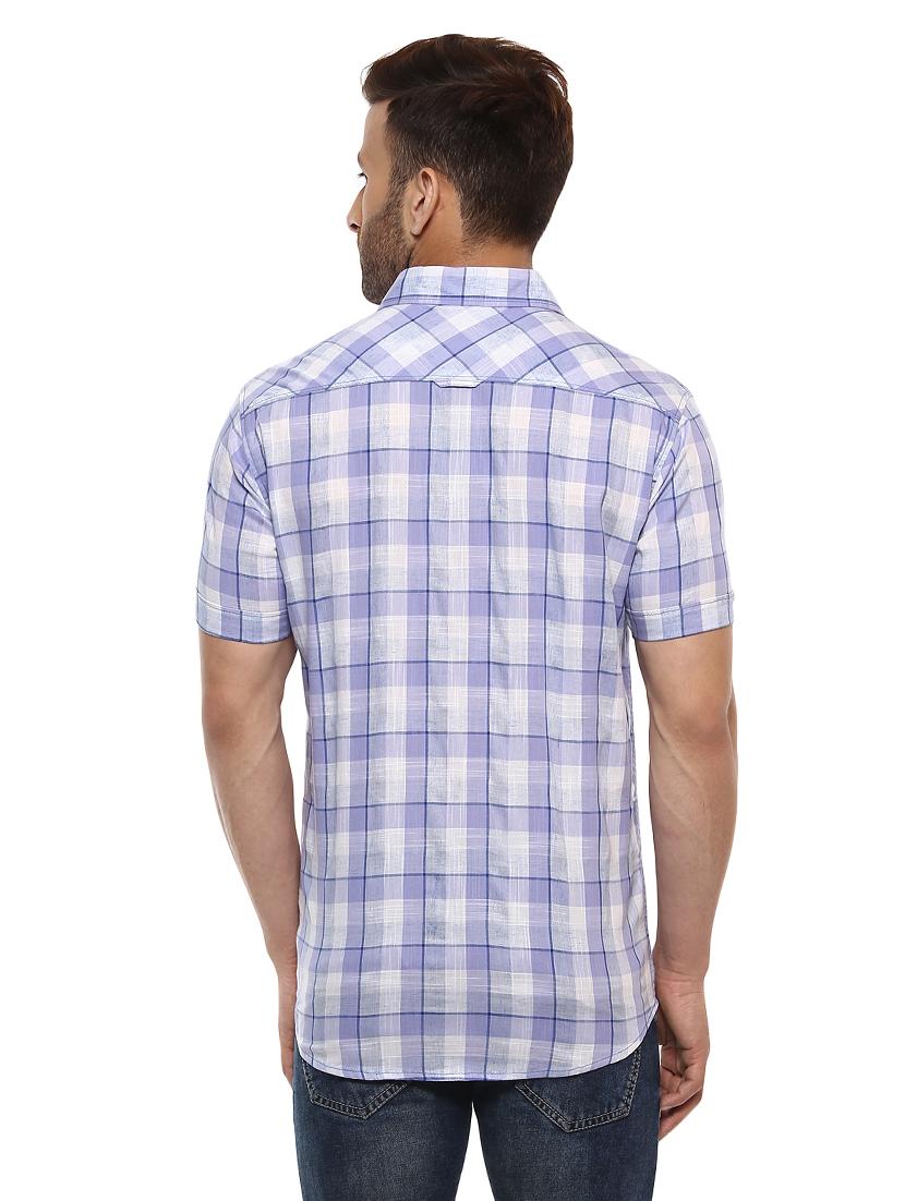 purple cotton casual shirt - 14997172 - Standard Image - 2