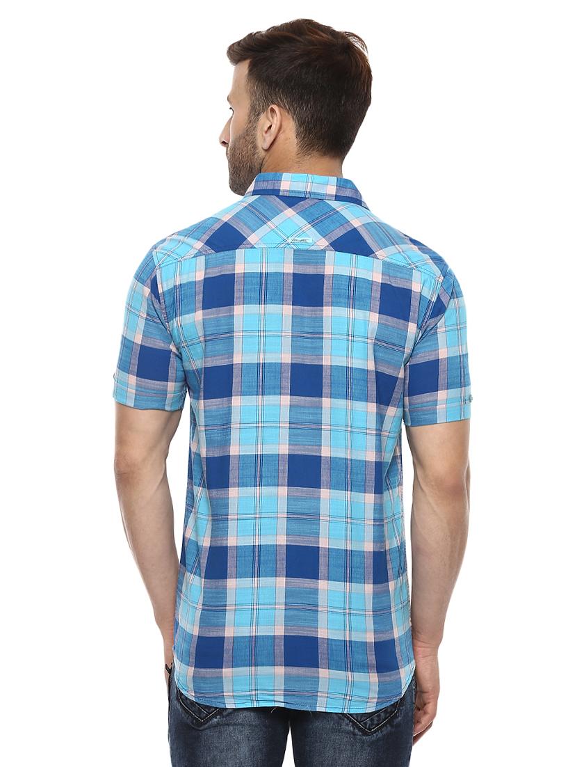 blue cotton casual shirt - 14997214 - Standard Image - 2
