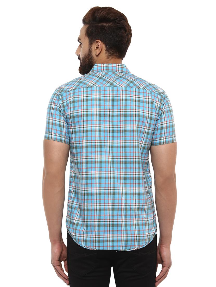 blue cotton casual shirt - 14997220 - Standard Image - 2