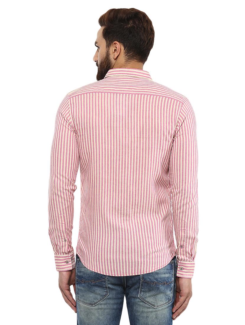 pink cotton casual shirt - 14997234 - Standard Image - 2