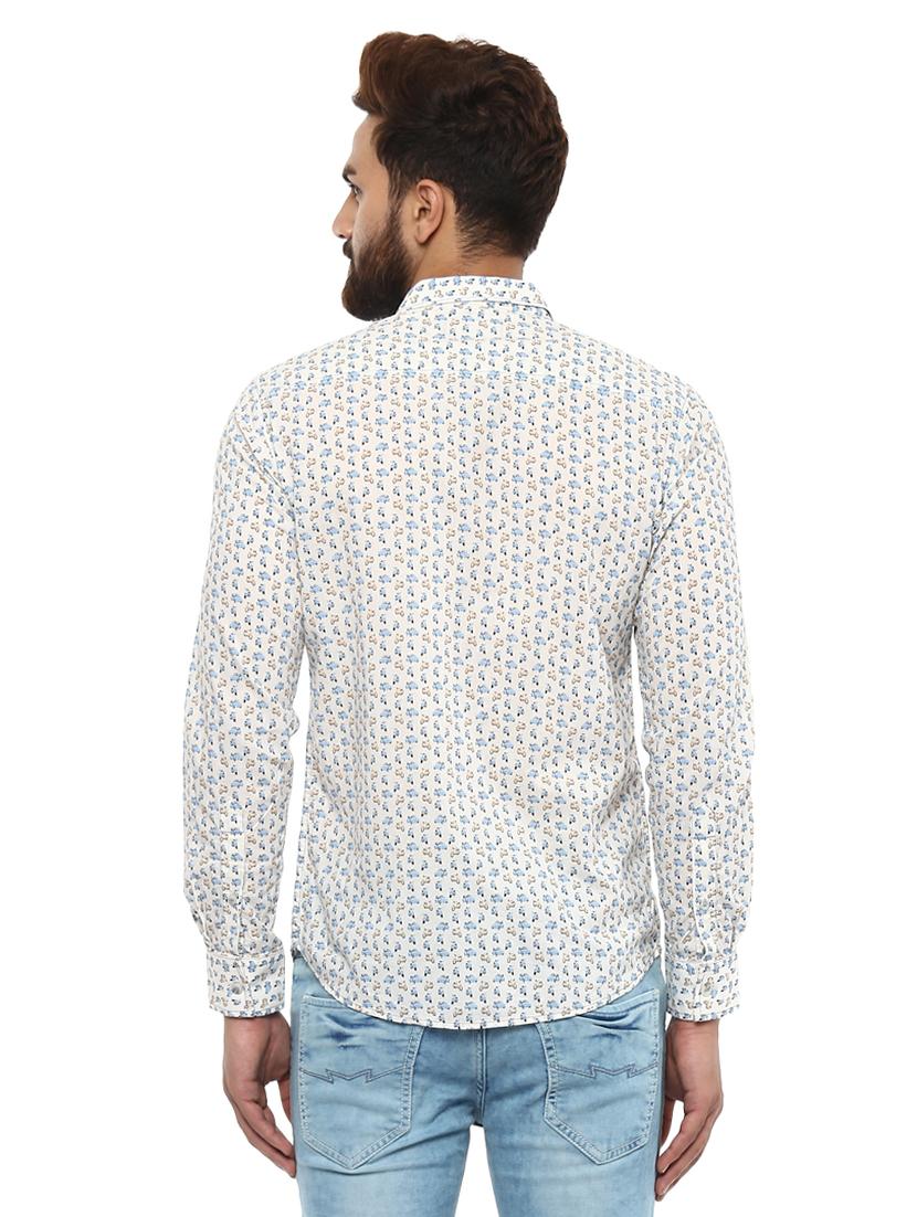 off white cotton casual shirt - 14997255 - Standard Image - 2