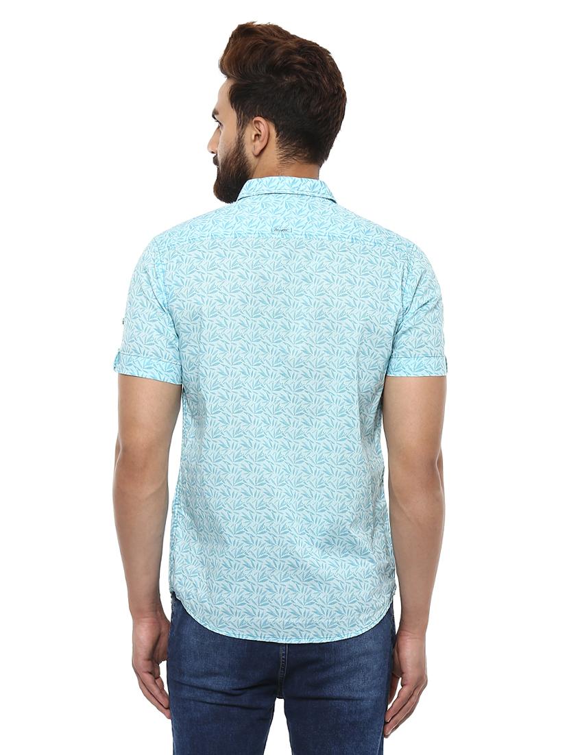 light blue cotton casual shirt - 14997273 - Standard Image - 2