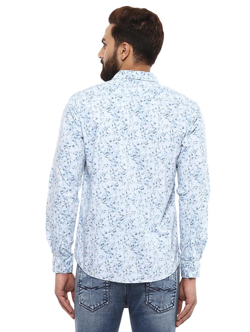 light blue cotton casual shirt - 14997340 - Standard Image - 2