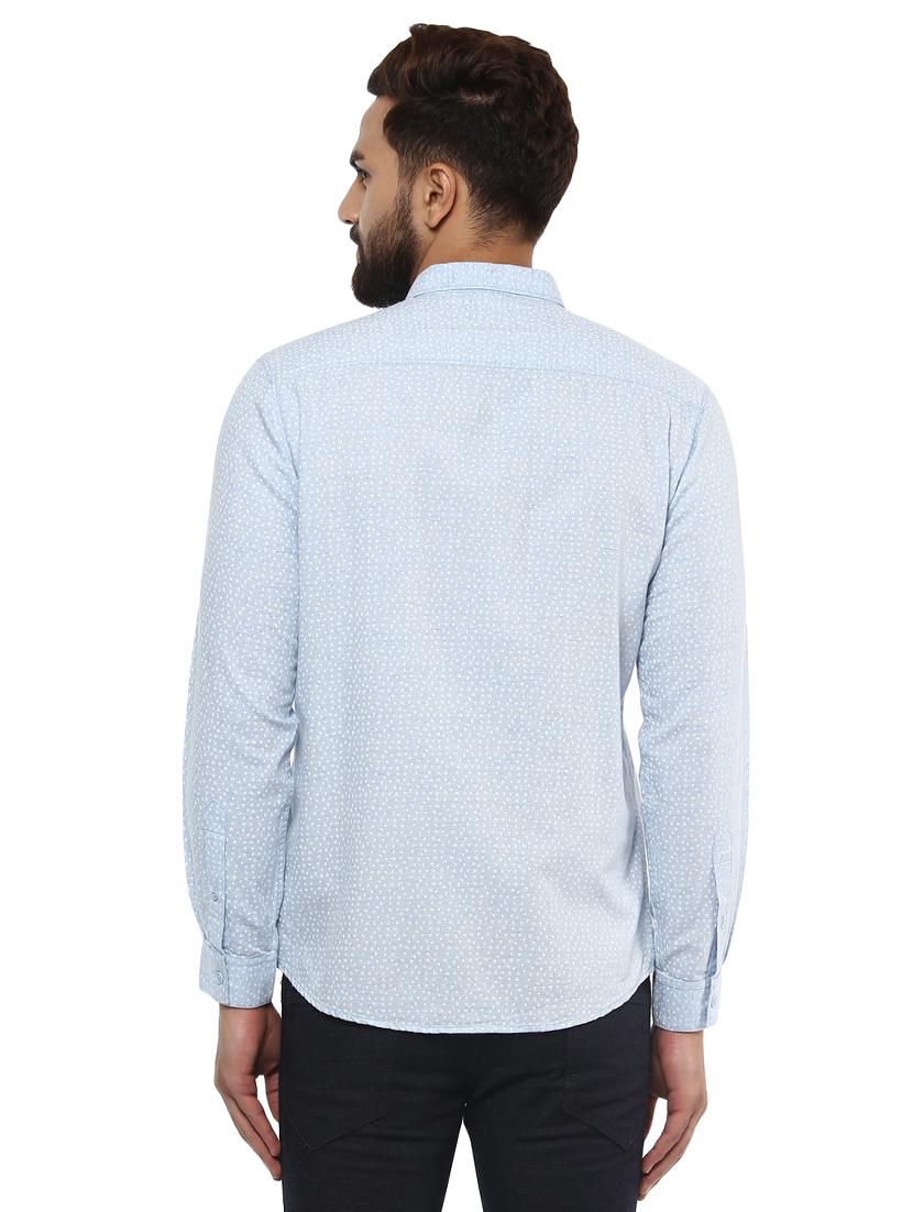 light blue cotton casual shirt - 14997345 - Standard Image - 2