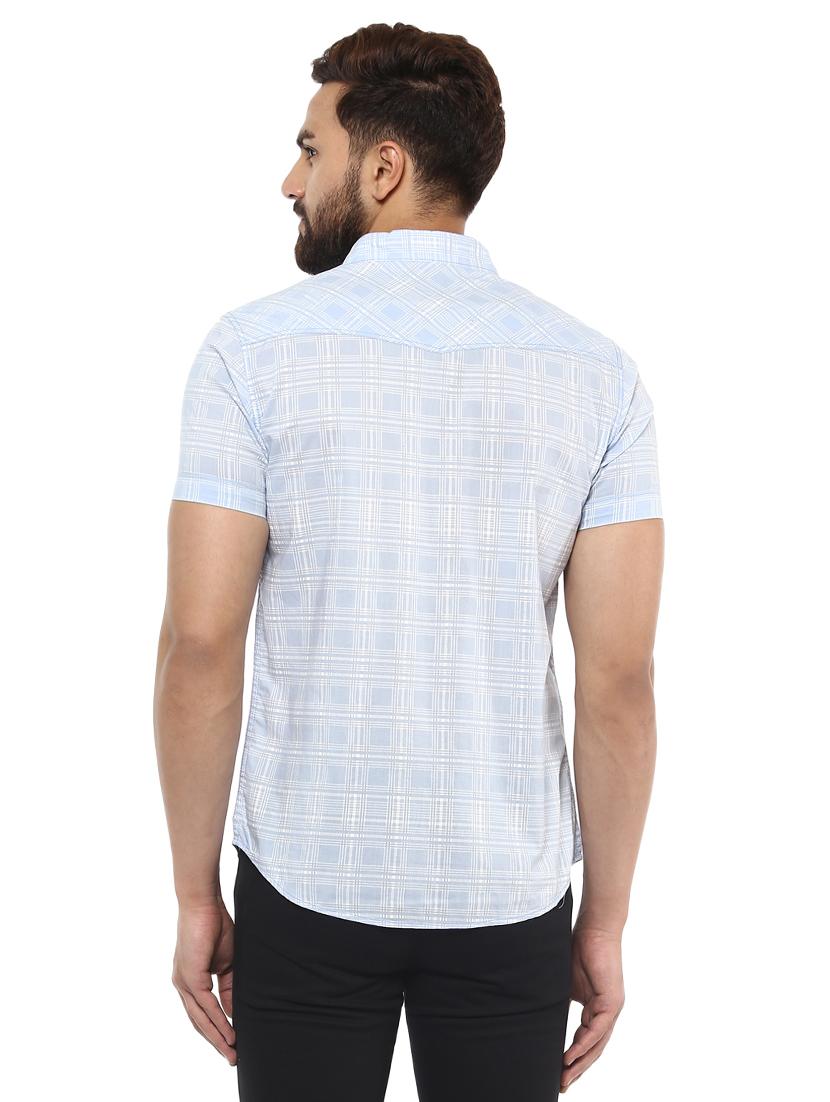 light blue cotton casual shirt - 14997350 - Standard Image - 2