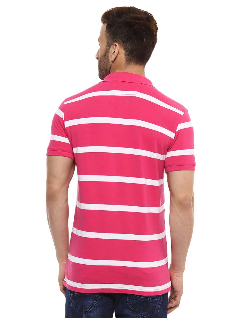 pink cotton polo t-shirt - 14997366 - Standard Image - 2