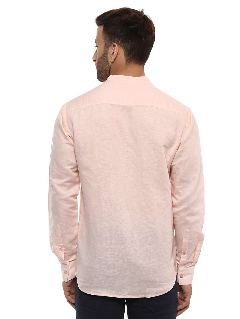 pink linen casual shirt - 14997390 -  Standard Image - 2