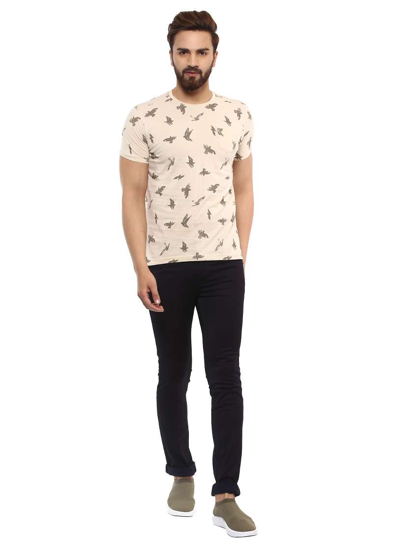 beige cotton pocket t-shirt - 14997398 -  Standard Image - 2