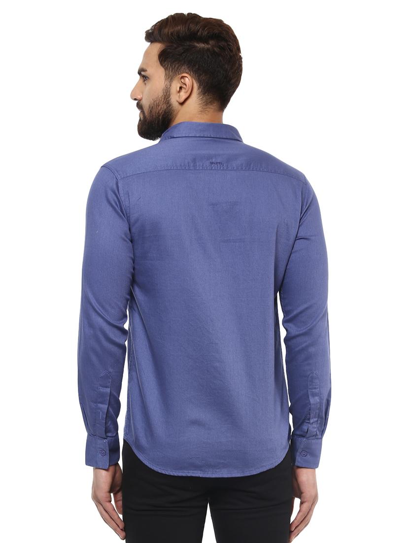 blue cotton casual shirt - 14997459 - Standard Image - 2