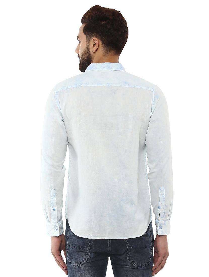 light blue cotton casual shirt - 14997481 - Standard Image - 2