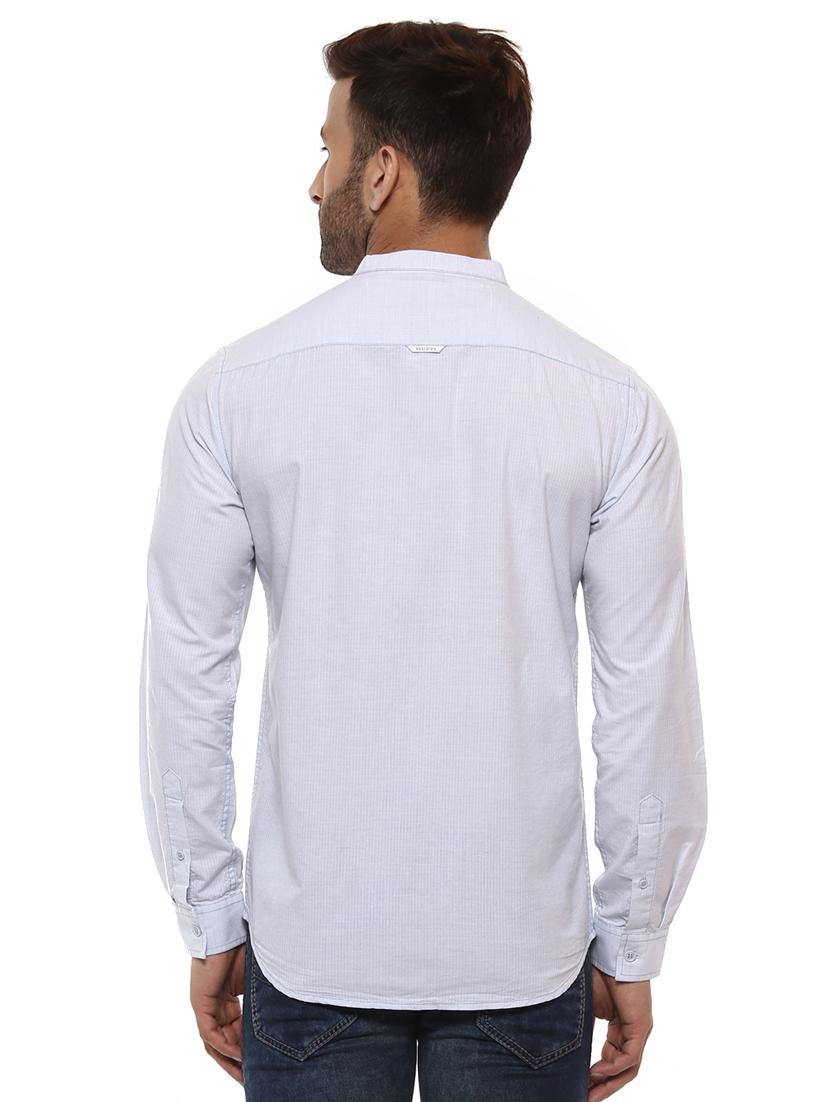 light blue cotton casual shirt - 14997488 - Standard Image - 2