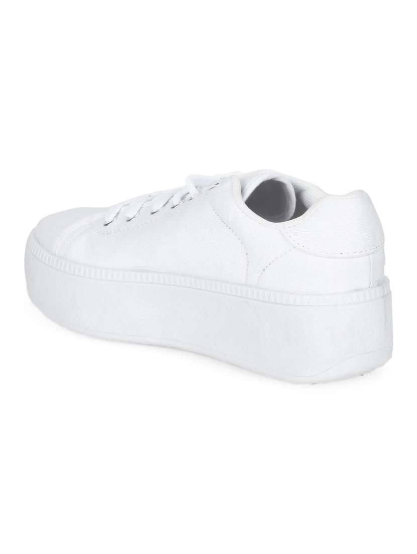 white canvas plimsolls sneakers - 14997604 - Standard Image - 2