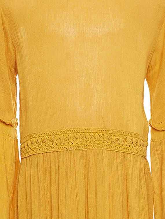 yellow viscose frock - 14997730 - Standard Image - 2