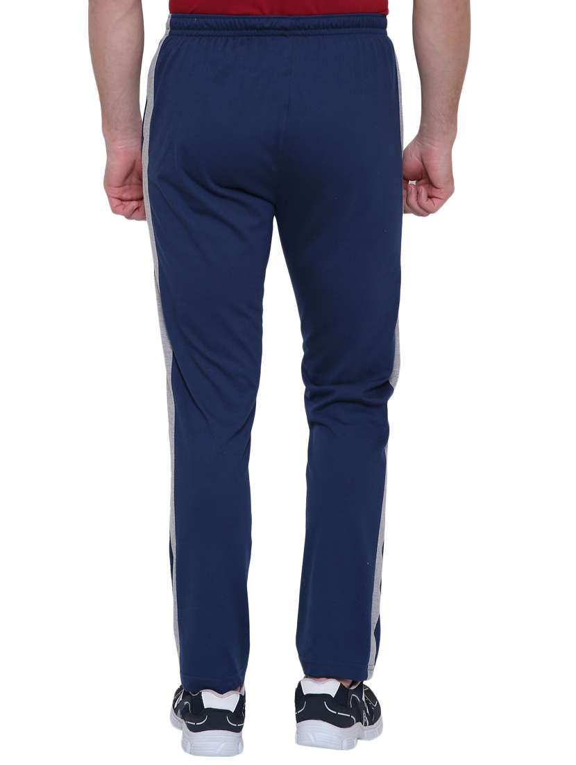 blue cotton  full length track pant - 14999294 -  Standard Image - 2