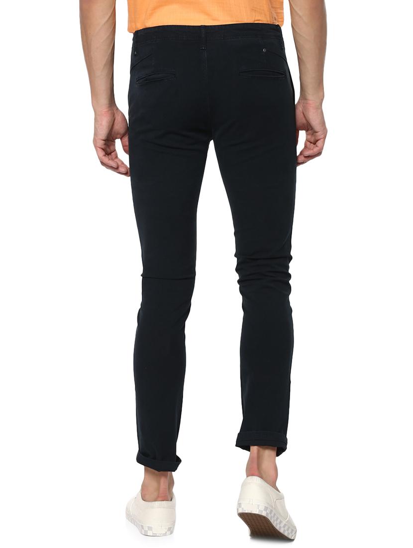 navy blue cotton chinos - 15000556 - Standard Image - 2