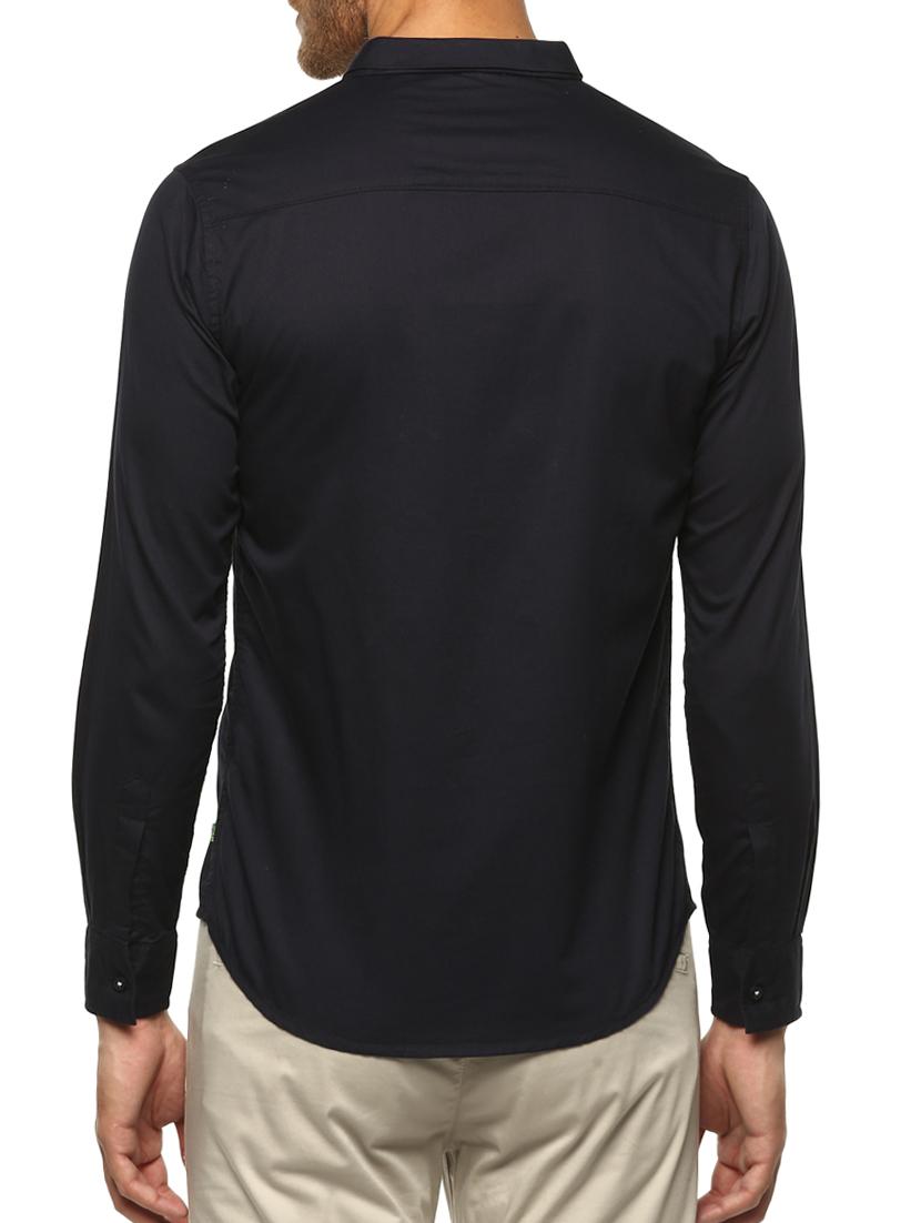 black cotton casual shirt - 15000744 - Standard Image - 2
