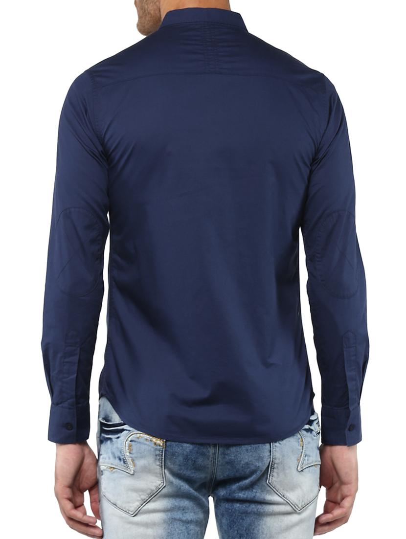 blue cotton casual shirt - 15000786 - Standard Image - 2