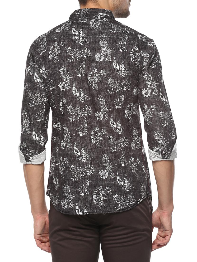 black cotton casual shirt - 15000809 - Standard Image - 2
