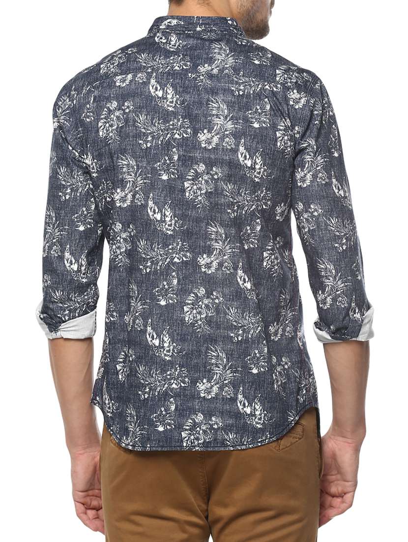 blue cotton casual shirt - 15000810 -  Standard Image - 2