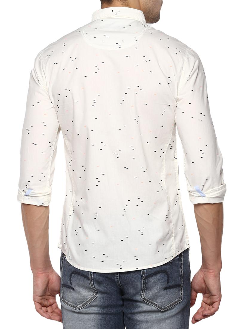 white cotton casual shirt - 15000822 - Standard Image - 2