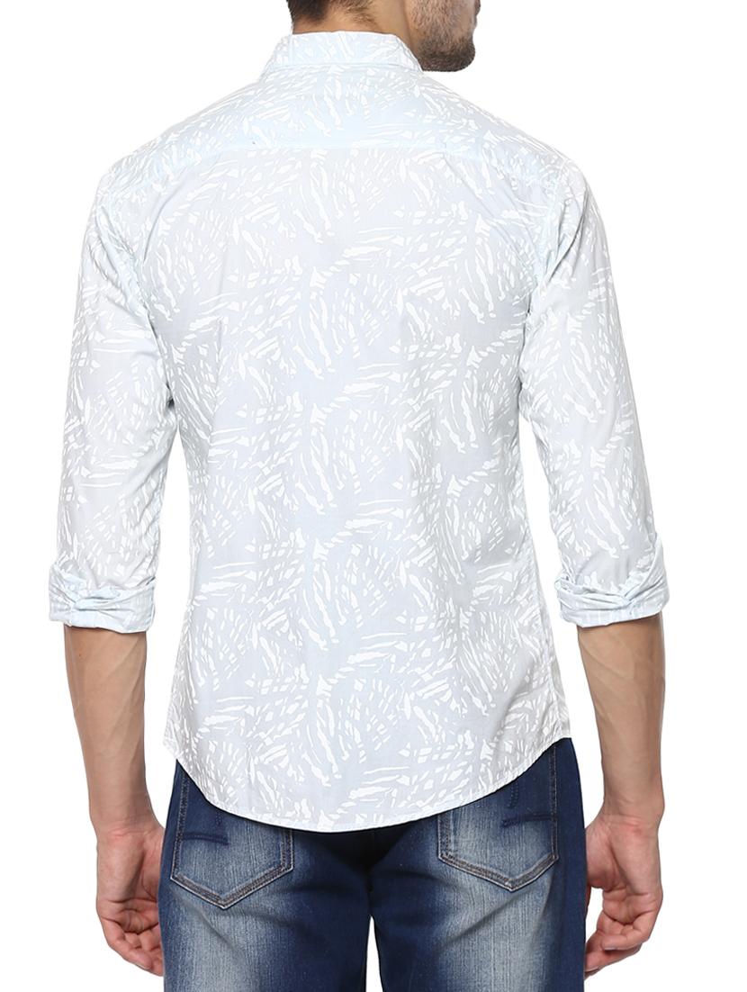 light blue cotton casual shirt - 15000825 - Standard Image - 2