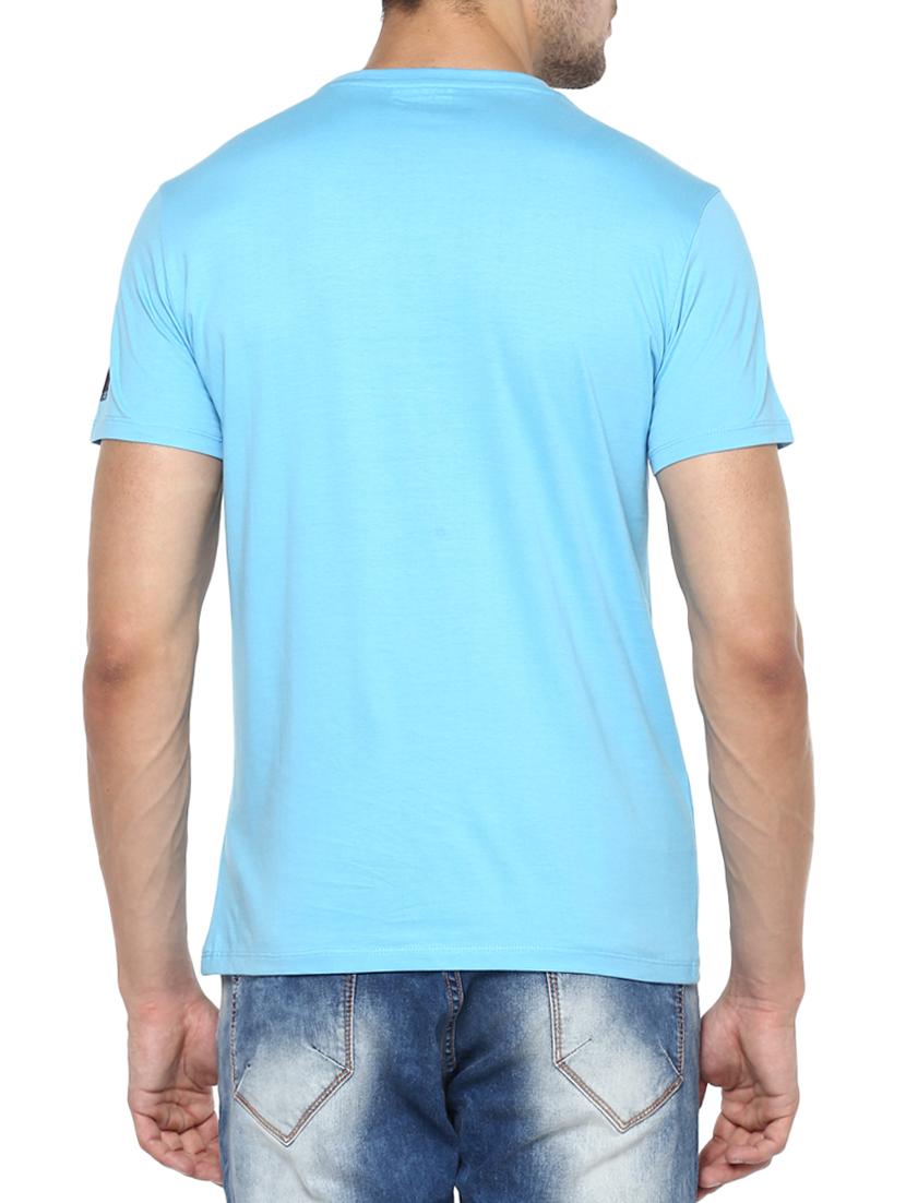 turquoise cotton t-shirt - 15000876 - Standard Image - 2