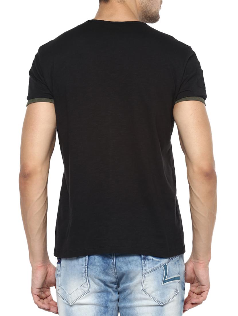 black cotton t-shirt - 15000927 - Standard Image - 2